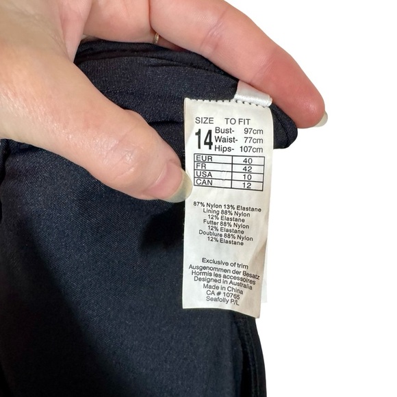 Anthropologie Seafolly Active Halter Cutout One-Piece Bathing Suit AU14/US10 - Picture 12 of 15